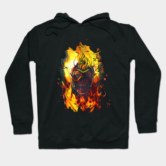 Burning in Hell Hoodie by Lolebomb